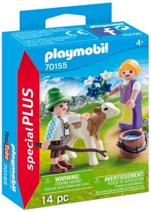 PLAYMOBIL Special Plus 70155 Enfants avec veau