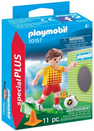 PLAYMOBIL Special Plus 70157 Joueur de foot et but