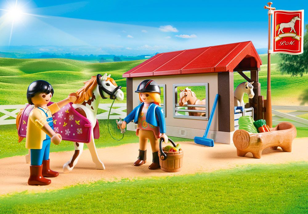 Playmobil Country 70166 pas cher, Ferme de poneys