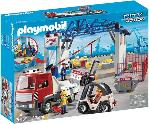 PLAYMOBIL City Action 70169 Camion et entrepôt