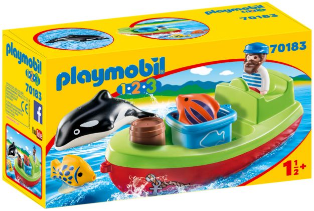 PLAYMOBIL 123 70183 Bateau et pêcheur