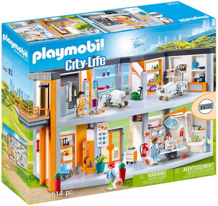 PLAYMOBIL City Life 70190 Hôpital aménagé