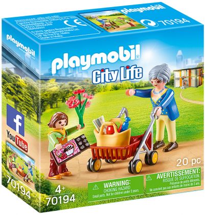 PLAYMOBIL City Life 70194 Petite fille et grand-mère