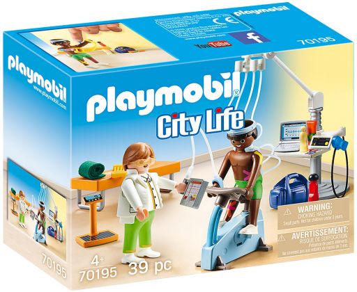 PLAYMOBIL City Life 70195 Cabinet de kinésithérapeute