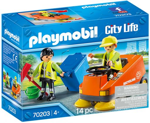 PLAYMOBIL City Life 70203 Agents d'entretien de la voierie