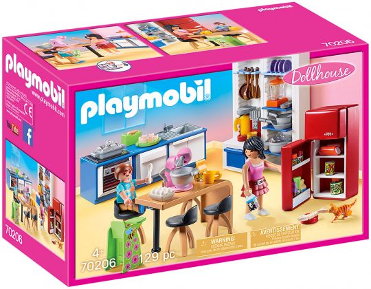 PLAYMOBIL Dollhouse 70206 Cuisine familiale