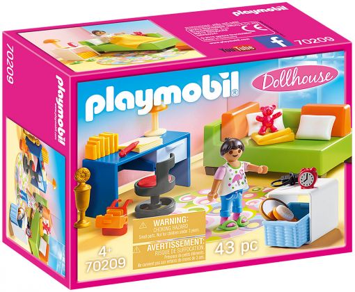 PLAYMOBIL Dollhouse 70209 Chambre d'enfant avec canapé-lit