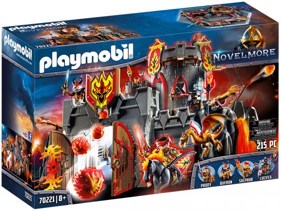 PLAYMOBIL Novelmore 70221 Forteresse volcanique des Burnham Raiders