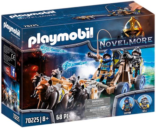 PLAYMOBIL Novelmore 70225 Chevaliers Novelmore avec canon et loups