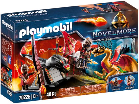 PLAYMOBIL Novelmore 70226 Burnham Raiders et dragon doré