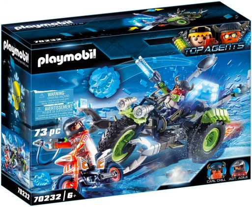 PLAYMOBIL Top Agents 70232 Moto des neiges des Rebelles arctiques