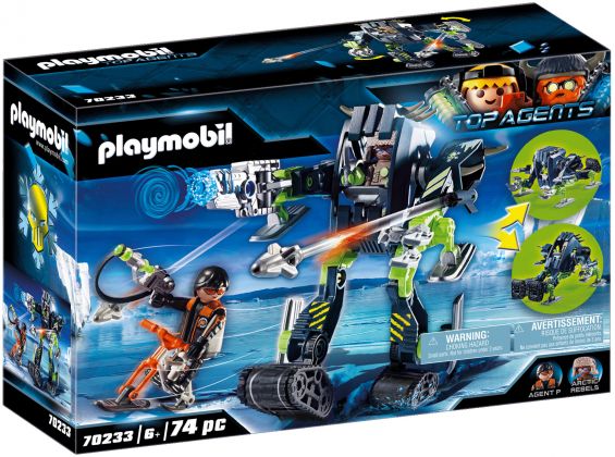 PLAYMOBIL Top Agents 70233 Robot des neiges des Rebelles arctiques