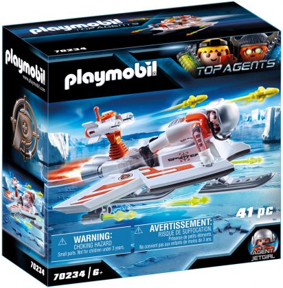 PLAYMOBIL Top Agents 70234 Agent volant de la Spy Team