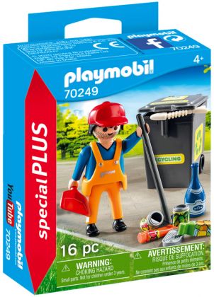 PLAYMOBIL Special Plus 70249 Agent d'entretien de la voirie