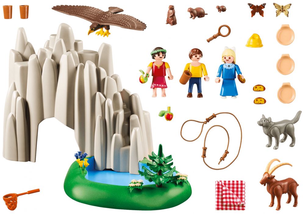 Soldes Playmobil Heidi avec grand-père et chalet (70253) 2024 au meilleur  prix sur