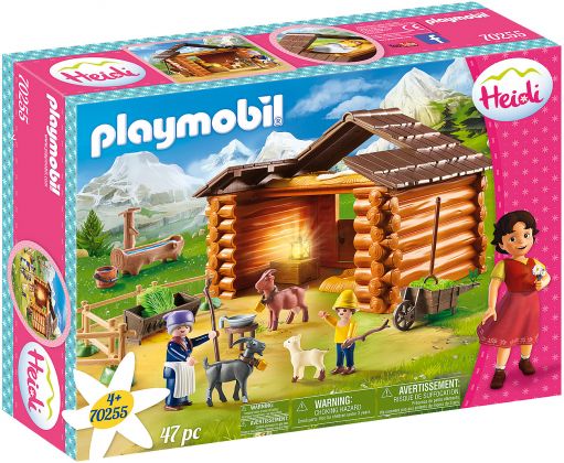 PLAYMOBIL Heidi 70255 Peter avec étable de chèvres