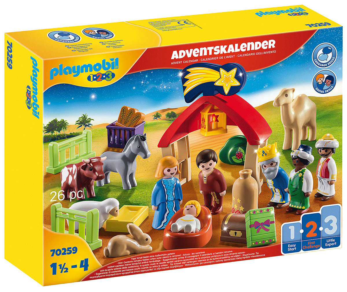 Playmobil Christmas 70259 pas cher Calendrier de l Avent de la creche de Noel
