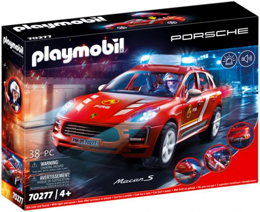 PLAYMOBIL Sports & Action 70277 Porsche Macan S et pompier