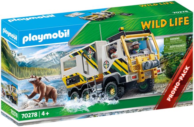 PLAYMOBIL Wild Life 70278 Véhicule d'expédition