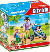 Nouveau PLAYMOBIL City Life 70284 - Maman avec enfants pas cher