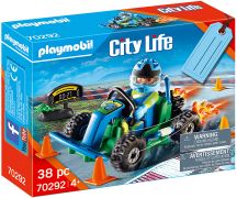Nouveau PLAYMOBIL City Life 70292 - Set cadeau Pilote de kart pas cher