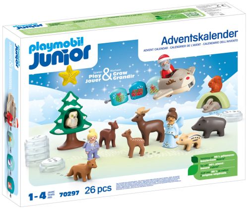 PLAYMOBIL Junior 70297 Calendrier de l'Avent : Junior les animaux de la forêt 2024