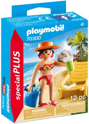 PLAYMOBIL Special Plus 70300 Vacancière avec transat