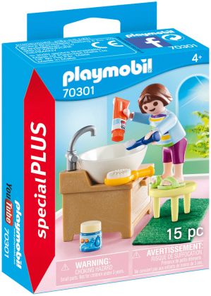 PLAYMOBIL Special Plus 70301 Enfant avec lavabo