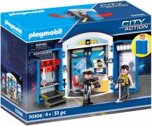 Nouveau PLAYMOBIL City Action 70306 - Coffre Commissariat de police pas cher