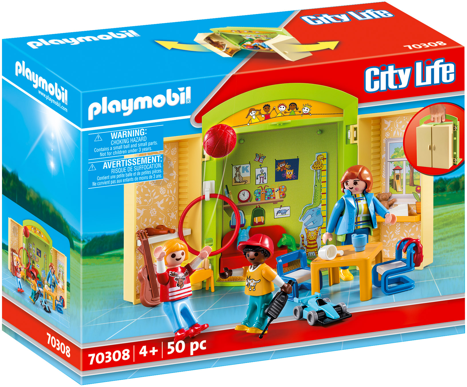 9453 ecole aménagée, playmobil city life 9453 - Conforama