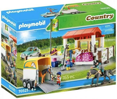 PLAYMOBIL Country 70325 Ferme équestre avec remorque