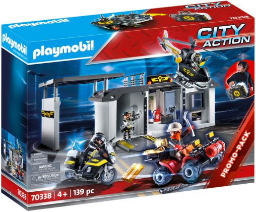 PLAYMOBIL City Action 70338 Quartier général transportable des policiers