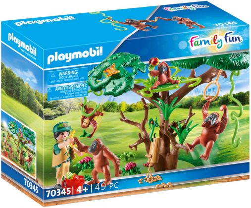 PLAYMOBIL Family Fun 70345 Orangs outans avec grand arbre