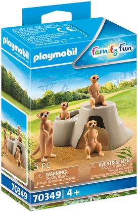 PLAYMOBIL Family Fun 70349 Suricates et rocher