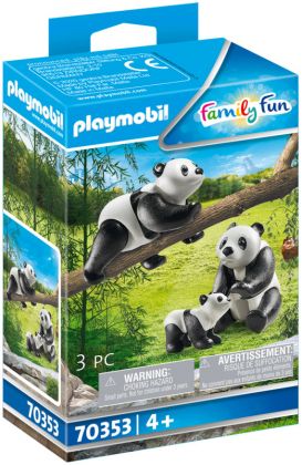 PLAYMOBIL Family Fun 70353 Couple de pandas avec bébé