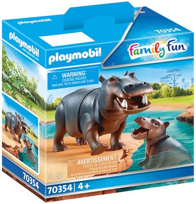 PLAYMOBIL Family Fun 70354 Hippopotame et son petit