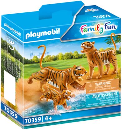 PLAYMOBIL Family Fun 70359 Couple de tigres avec bébé