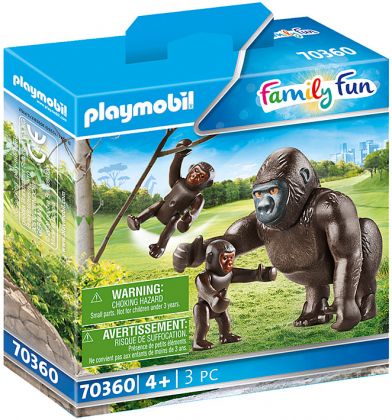 PLAYMOBIL Family Fun 70360 Gorille avec ses petits