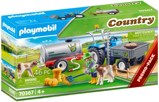 PLAYMOBIL Country 70367 Agriculteur avec faucheuse et citerne