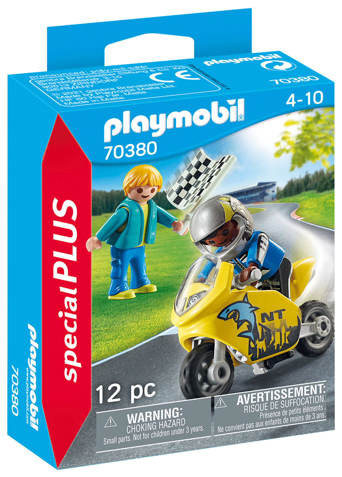 Lot De 3 Stickers Playmobil Vintage 80's - Motard, Femme Au Parapluie, Igloo, Autocollants