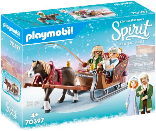 PLAYMOBIL Spirit - Riding Free 70397 Calèche d'hiver