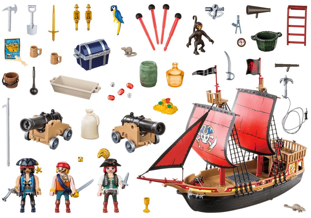 Playmobil - Bateau pirates des ténèbres - 6678 - Playmobil - Rue du Commerce