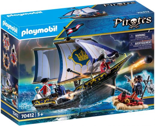 PLAYMOBIL Pirates 70412 Chaloupe des soldats