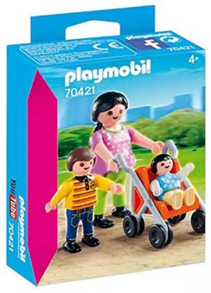 PLAYMOBIL Special Plus 70421 Maman avec enfants et poussette