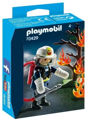 PLAYMOBIL Special Plus 70429 Pompier et arbuste en feu