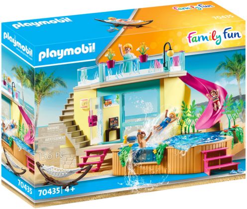 PLAYMOBIL Family Fun 70435 Bungalow avec piscine