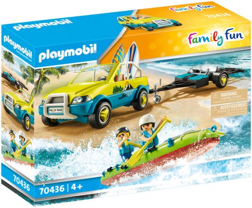 PLAYMOBIL Family Fun 70436 Voiture avec canoë