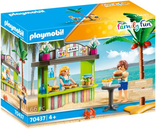 PLAYMOBIL Family Fun 70437 Snack de plage