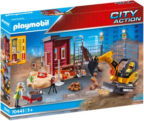 PLAYMOBIL City Action 70443 Mini-pelleteuse et chantier