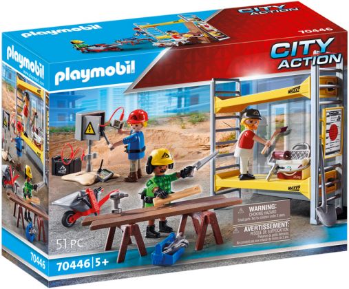 PLAYMOBIL City Action 70446 Ouvriers avec échafaudage